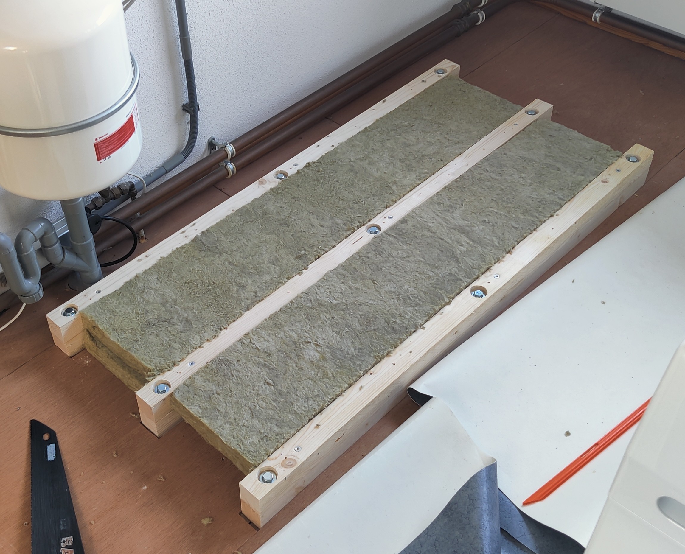 Rockwool installed