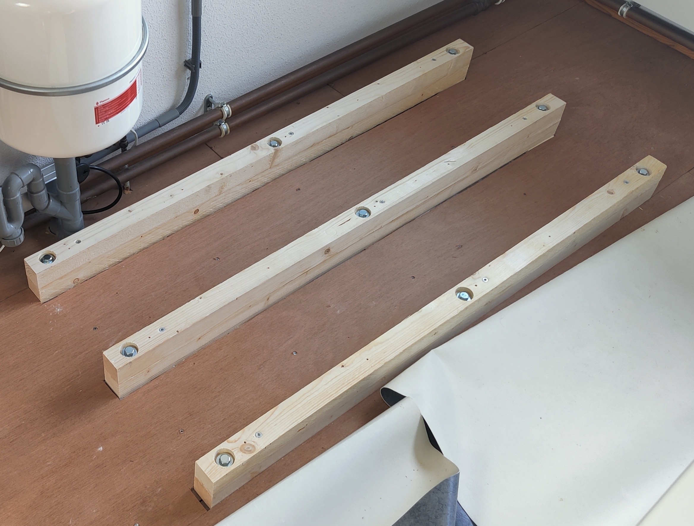 Overlayment installed